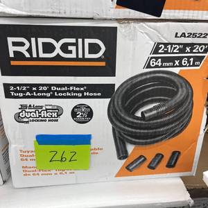 lot 262 image: RIDGID 2-12 in. x 20 ft. DUAL-FLEX Locking Vacuum Hose Kit