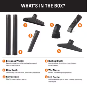 lot 199 image: RIDGID 2-12 in. Shop Vac Accessory Kit with 7 Attachments for RIDGID Wet Dry Vac