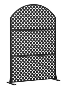 lot 228 image: 72 in. Laurence Metal Outdoor Garden Privacy Screen Panel