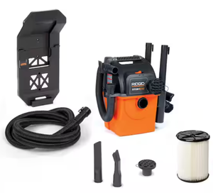 lot 237 image: RIDGID 5 Gal. 5.0 Peak HP Portable Wall Mount Shop Vacuum Wet Dry Vac WD5500