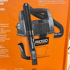 lot 241 image: RIDGID 3 Gal. 3.5 Peak HP Handheld Shop Vacuum Wet Dry Vac WD3050