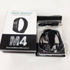 lot 2 image: Lot Of Four New Smart Bracelets M4 HD Color Screen 45 Day Battery Life