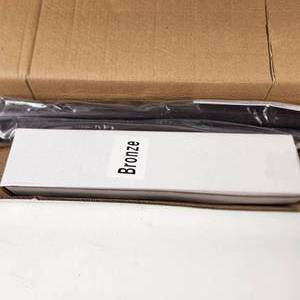 lot 8 image: New Open Box Bonpally Shower Curtain Rod Bronze Curved