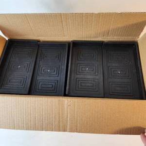 lot 13 image: Open Box Bid Risers 5 8 Pack Oversized Extra Large L Shape Wide Opening For Bed Couch Table Chair