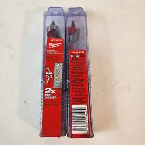 lot 27 image: Lot Of Two New Milwaukee 6 Ship Auger Bit 34 Nail Duty