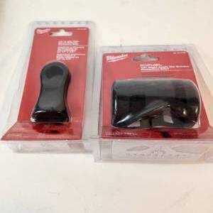 lot 28 image: Lot Of Two New Milwaukee Items 14 & 38 High Speed Ratchet Protective Boot And 14 Right Angle Die Grinder Protective Boot