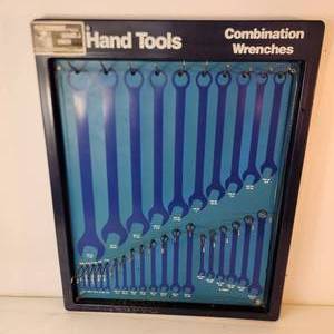 Vintage Tool Board Hand Tools Combination Wrenches Good Condition