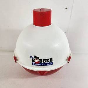 lot 49 image: The Big Bobber Floating Cooler RedWhite Excellent Condition