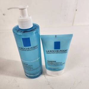 lot 51 image: Lot Of Laroche-Posay Items Double Repair Matte Moisturizer And Purifying Foaming Cleanser New