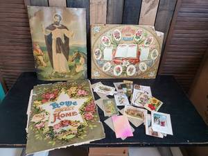 lot 17 image: Vintage Posters Seed Packets and Postcards with Envelopes  Awesome Display items