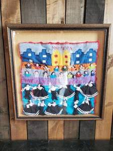 lot 33 image: Vintage unique Framed Folk art Display