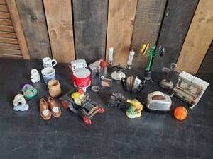 lot 40 image: THIS Lot is Nice  Vintage Salt and Pepper Shaker lot Most are Plastic and So Cool with other Misc smalls
