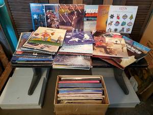 lot 53 image: Lot of 60 LpsRecords of Various Titles Sound of music, Elvis, Lionel Richie and more