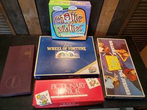 lot 58 image: Lot of Games  Wheel of Fortune, Chatter matters, Pictonary Jr and others