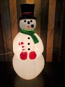 lot 61 image: Lighted Tall Snowman Mold
