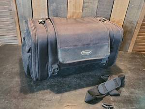 lot 74 image: Awesome Iron Rider Luggage Bag for Motorcycle not rips or tears zippers work
