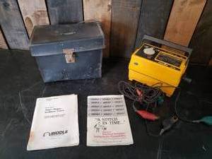lot 76 image: Biddle Megger Insulation Tester with case and instruction manual