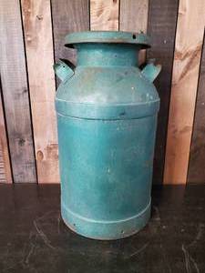 lot 79 image: Vintage Milk Can  Green Colored