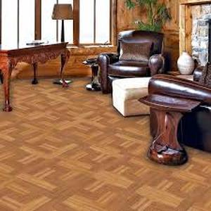 38 Boxes of TrafficMaster Brown Wood Parquet 4 MIL x 12 in. W x 12 in. L Peel and Stick Water Resistant Vinyl Tile Flooring (30 sqft/case)   Customer Returns See Pictures