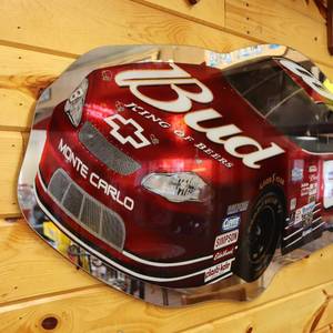 Budweiser Car Mirror - 53" x 25" - Dale Earnhardt - NasCar - Monte Carlo Plus 27pc Nascar Beer Glasses