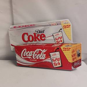 lot 38 image: Coca-Cola - Diet Coke 12 Pack Fridge Pack Sign - 1pc