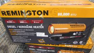 lot 34 image: Remington 80,000 BTU KeroseneDiesel Heater