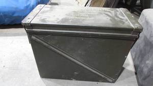 lot 62 image: Large Metal Ammunition Box