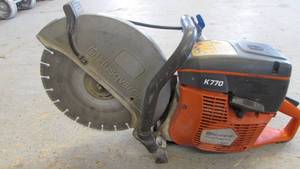 lot 69 image: Husqvarna K770 14 Concrete Saw With Diamond Blade (#1)