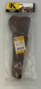 lot 16 image: Vintage Triple K Style 28001 Western Holster (Walnut Oil- Plain) (NIP)