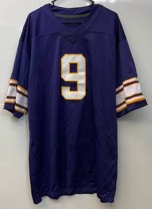 lot 32 image: Minnesota Viking Number 9 McCarthy Jersey (No Size At Least XXL Or Bigger)