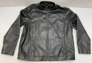 lot 45 image: Vintage Black Rivet Brand XXL Leather Jacket