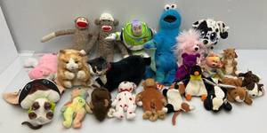 lot 56 image: Misc. Stuffed Animals Including Beanie babys & More