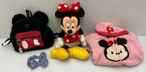 lot 62 image: Misc. Minnie Mouse Collectibles Including Like New Backpack