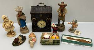 lot 70 image: Misc. Chris Hammack Spit N Whittle Figurines & More