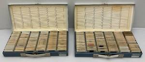 lot 102 image: Two Vintage Smith-Victor Metal Slide Holders With Vintage Slides