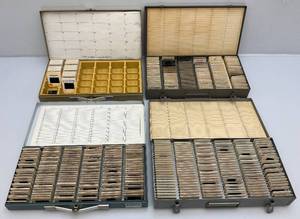 lot 107 image: Misc. Vintage Slides In Metal Slide Holders