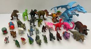 lot 108 image: Misc. Toy Dinosaurs & More