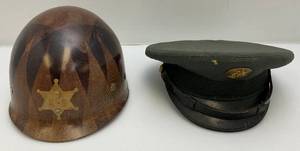 Very Rare WWII M1 Helmet Liner K-9 & Service Visor Cap