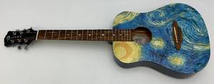 lot 153 image: Vintage Luna Moldel SAF STR Guitar (1 String Broke)