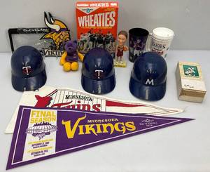 lot 156 image: Misc. Sports Collectibles Including Twins, Vikings & More
