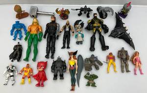lot 162 image: Misc. Superhero Action Figures & More