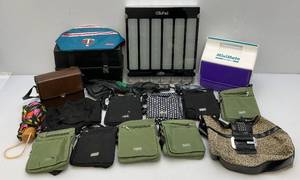 lot 168 image: Misc. Items Including Womens Handbags & More (GUESS Handbag Needs New Zipper)