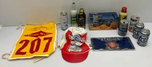 lot 192 image: Misc. Beer Advertisement Collectibles Including Hamms, Grainbelt, Yeti Money Safes & More