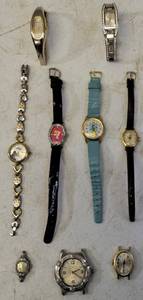 lot 39 image: Watches for Repair or Parts ( Brands included Nine West , Disney,) (See Photo  As Is)