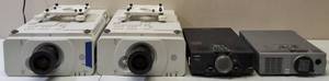 Vintage Projectors (2) Panasonic PT - DZ570 (1) Epson PowerLite 5550C (1) Mitsubishi LVP - X80U (View Photos / As Is)