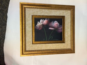 lot 3 image: Beautiful Framed Print of Flowers
