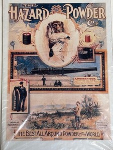 lot 10 image: Vintage Poster American Sporting Advertising - Hazard Powder