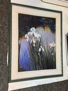 lot 31 image: Singly, Wild Irises Framed Print