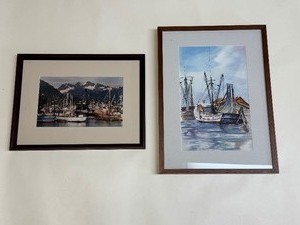 lot 35 image: Lot of (2) Nautical Art