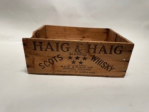 lot 38 image: Vintage Wooden Whiskey Crate